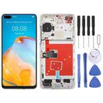 For Huawei P40 TFT LCD Screen Digitizer Full Assembly with Frame, Not Supporting Fingerprint Identification (Silver)