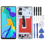 For Huawei P30 TFT LCD Screen Digitizer Full Assembly with Frame, Not Supporting Fingerprint Identification (Blue)