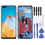 For Huawei P40 Pro TFT LCD Screen Digitizer Full Assembly with Frame, Not Supporting Fingerprint Identification (Blue)