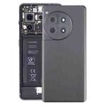 For OnePlus 12R Back Cover with Camera Lens Cover(Black)
