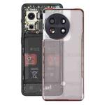 For OnePlus 11 Back Cover with Camera Lens Cover(Transparent)