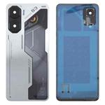 For ZTE nubia Neo 3 Plastic Battery Back Cover with Camera Lens Cover(Silver)