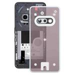 For Nothing Phone 3a A059 Glass Battery Back Cover with Camera Frame(White)