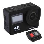 S300 HD 4K WiFi 12.0MP Sport Camera with Remote Control & 30m Waterproof Case, 2.0 inch LTPS Touch Screen + 0.66 inch Front Display, Generalplus 4248, 170 Degree A Wide Angle Lens(Black)