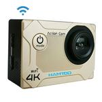 HAMTOD S9 UHD 4K WiFi  Sport Camera with Waterproof Case, Generalplus 4247, 2.0 inch LCD Screen, 170 Degree Wide Angle Lens (Gold)