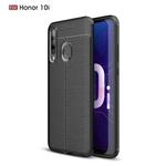 Litchi Texture TPU Shockproof Case for Huawei Honor 10i(Black)