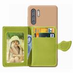 Leaf Buckle Litchi Texture Card Holder PU + TPU Case for Huawei P30 Pro, with Card Slot & Wallet & Holder & Photo Frame