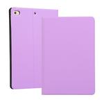 Solid Color Elastic Holster Horizontal Flip Leather Case for iPad mini 4 / mini 5, with Holder & Sleep / Wake-up Function(Purple)