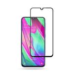 mocolo 0.33mm 9H 2.5D Full Glue Silk Print Tempered Glass Film for Galaxy A40, Support Fingerprint Unlock(Black)