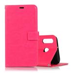 Crazy Horse Texture Horizontal Flip Leather Case with Holder & Card Slots & Wallet & Photo Frame for Galaxy  M30(Magenta)