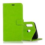 Crazy Horse Texture Horizontal Flip Leather Case with Holder & Card Slots & Wallet & Photo Frame for Galaxy  A40(Green)