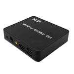 Uhd 4K Player Single-unit Advertising Machine Powered Up Automatically Plays Video PPT Horizontal and Vertical U Disk US(black)