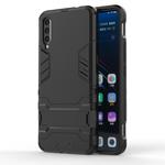 Shockproof PC + TPU Case for Vivo iQOO, with Holder(Black)