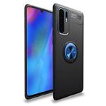 Metal Ring Holder 360 Degree Rotating TPU Case for Huawei P30 Pro(Black+Blue)