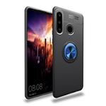 Metal Ring Holder 360 Degree Rotating TPU Case for Huawei  P30 Lite(Black+Blue)