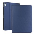 Open Solid Color Elastic Leather Case for iPad Pro 11 inch  with Stand with Sleep Function, TPU Soft Shell Bottom Case(Dark blue)