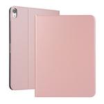 Open Solid Color Elastic Leather Case for iPad Pro 11 inch  with Stand with Sleep Function, TPU Soft Shell Bottom Case(Rose gold)