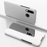 Electroplating Mirror Horizontal Flip Leather Case for Huawei P30 Lite / Nova 4e, with Holder(Silver)