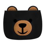 Cute Bear Embroidered Horizontal Flipped Leather Sleeve for iPad Air & iPad Air 2 & iPad Pro 9.7 & iPad 9.7 (2017) & iPad 9.7 (2018), with Bracket-Dormancy(Black)