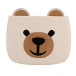 Cute Bear Embroidered Horizontal Flipped Leather Sleeve for iPad Mini 1 & Mini 2 & Mini 3 & Mini 4 & Mini 5, with Bracket-Dormancy(Pink)