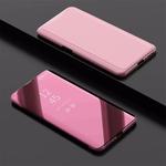 Electroplating Mirror Horizontal Flip Leather Case for OPPO Find X, with Holder(Rose Gold)