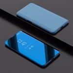 Electroplating Mirror Horizontal Flip Leather Case for OPPO Find X, with Holder(Sky Blue)