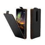 Business Style Vertical Flip TPU Leather Case with Card Slot for Nokia 6.1 / 6 (2018)(Black)