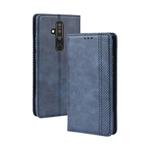 Magnetic Buckle Retro Crazy Horse Texture Horizontal Flip Leather Case for Nokia X71 / 8.1 Plus, with Holder & Card Slots & Photo Frame(Blue)