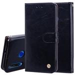 Business Style Oil Wax Texture Horizontal Flip Leather Case for Huawei Honor 10i, with Holder & Card Slots & Wallet(Black)