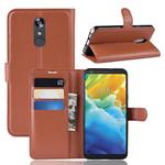 Litchi Texture Horizontal Flip Leather Case for LG Stylo 5, with Holder & Card Slots & Wallet(Brown)