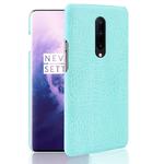 Shockproof Crocodile Texture PC + PU Case for OnePlus 7 Pro(Light green)