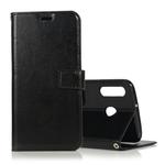 Crazy Horse Texture Horizontal Flip Leather Case with Holder & Card Slots & Wallet & Photo Frame for Galaxy  M20(Black)