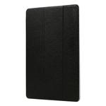 ENKAY Silk Texture PU Leather + Plastic Bottom Smart Case with Three-folding Holder for Galaxy Tab S5e 10.5 T720 / T725(Black)