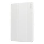 ENKAY Silk Texture PU Leather + Plastic Bottom Smart Case with Three-folding Holder for Galaxy Tab S5e 10.5 T720 / T725(White)