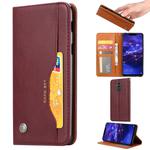 Knead Skin Texture Horizontal Flip Leather Case for Huawei Mate 20 Lite, with Photo Frame & Holder & Card Slots & Wallet(Wine Red)