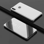 Electroplating Mirror Horizontal Flip Leather Case for Xiaomi Redmi Note 7/Redmi Note 7 Pro with Holder(Silver)