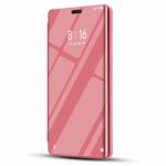 Electroplating Mirror Horizontal Flip Leather Case for OPPO R17 Pro, with Holder(Rose gold)