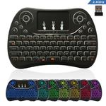 I8 Max 2.4GHz Mini Wireless Keyboard with Touchpad Rechargeable Fly Air Mouse Smart Game 7-color Backlit