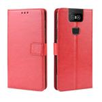 Retro Crazy Horse Texture Horizontal Flip Leather Case for Asus Zenfone 6 ZS630KL, with Holder & Card Slots & Photo Frame(Red)