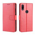 Retro Crazy Horse Texture Horizontal Flip Leather Case for  Xiaomi Redmi Note 7S, with Holder & Card Slots & Photo Frame(Red)