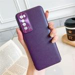 For Huawei Nova 7 Pro All-Inclusive Pure Pigmented Leather Phone Case With Lens Protection(Purple)