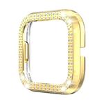 For Fitbit versa 2 PC Double-row Diamond-encrusted Protective Shell(Gold)