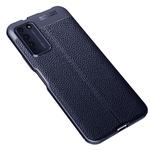 For Huawei Honor X10 Litchi Texture TPU Shockproof Case(Navy Blue)