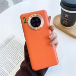 For Huawei Mate 30 All-Inclusive Pure Prime Skin Plastic Case with Lens Ring Protection Cover(Orange)