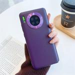 For Huawei Mate 30 All-Inclusive Pure Prime Skin Plastic Case with Lens Ring Protection Cover(Purple)