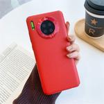 For Huawei Mate 30 All-Inclusive Pure Prime Skin Plastic Case with Lens Ring Protection Cover(Red)