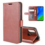 For Huawei P smart 2020 R64 Texture Single Horizontal Flip Protective Case with Holder & Card Slots & Wallet& Photo Frame(Brown)