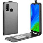 For Huawei P smart 2020 R64 Texture Single Vertical Flip Leather Protective Case with Card Slots & Photo Frame(Black)