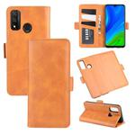 For Huawei P smart 2020 Dual-side Magnetic Buckle Horizontal Flip Leather Case with Holder & Card Slots & Wallet(Yellow)