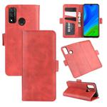 For Huawei P smart 2020 Dual-side Magnetic Buckle Horizontal Flip Leather Case with Holder & Card Slots & Wallet(Red)